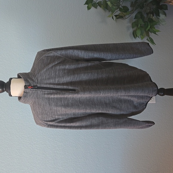 AVALANCHE Men's Quarter 1/4 Zip Pullover Stretch Gray Hiking Medium - Picture 1 of 13